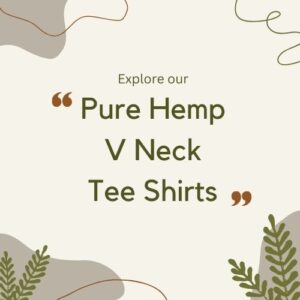 Pure Hemp V Neck Tee Shirts - Hemp T Shirts