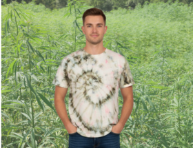 Iced dyed hemp tee