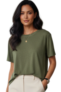 Hemp Olive Green Tee