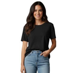 Black Hemp Cotton Tee