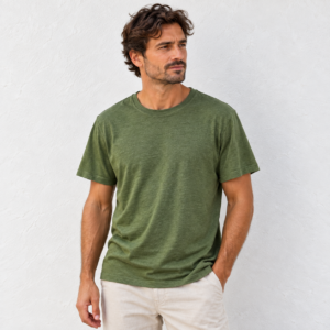 Hemp Olive Green Tee