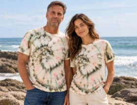 Hemp-Cotton Ice-Dyed T-Shirts