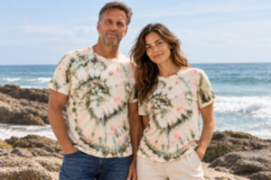 Hemp–Cotton Ice-Dyed T-Shirt